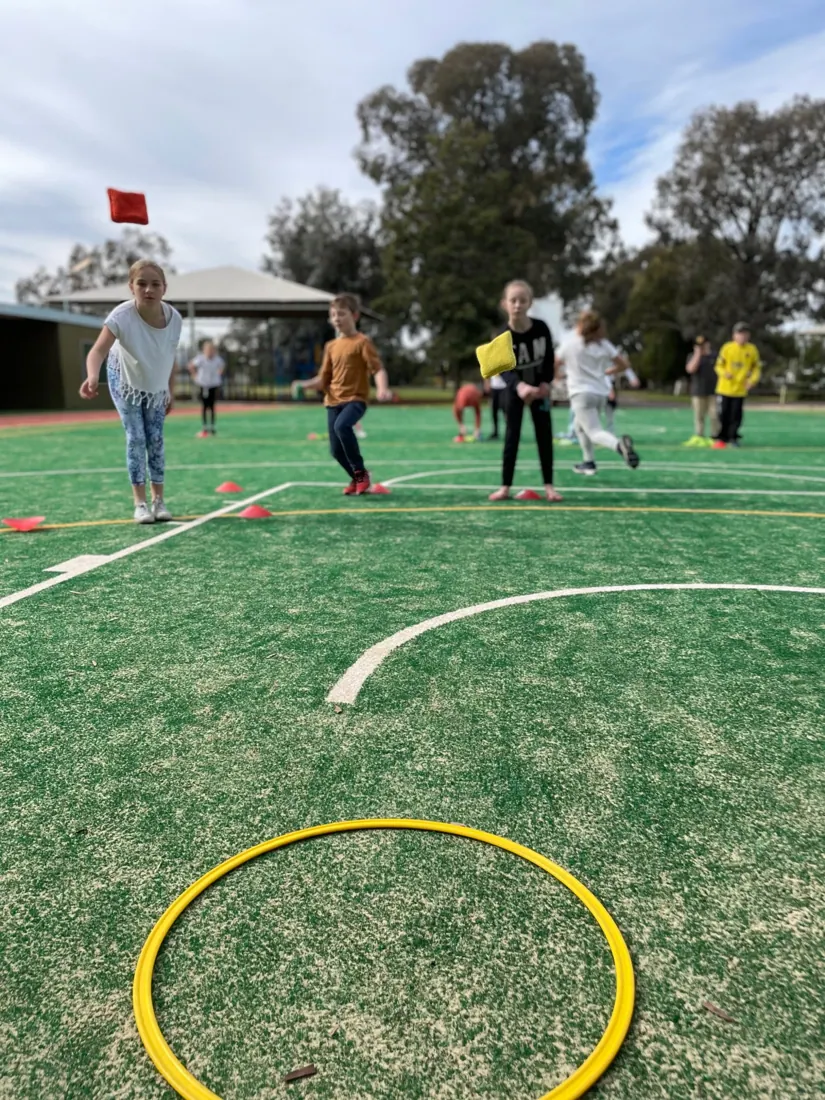 Children enjoying active outdoor challenges